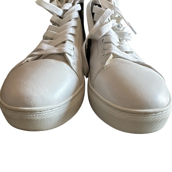 French Connection UK (FCUK) Triomphe Leather high top sneakers in white size 9 - Picture 6 of 9